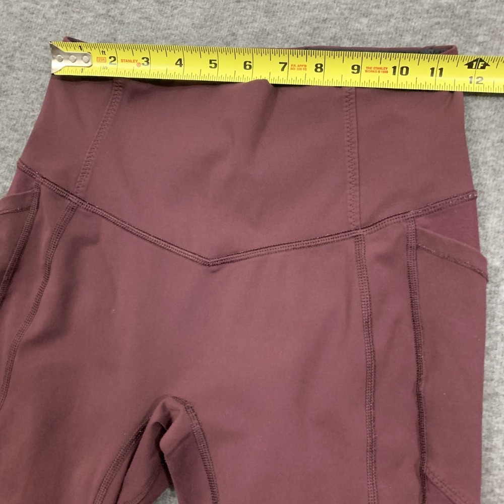 Lululmeon All The Right Places Crop Leggings Size 6 Redwood Rose 21" Inseam - Picture 5 of 16